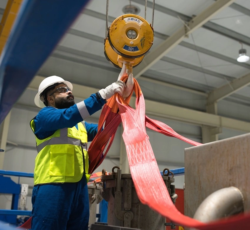 Ellis Renforth at the opening of the Basra Technical Training Centre